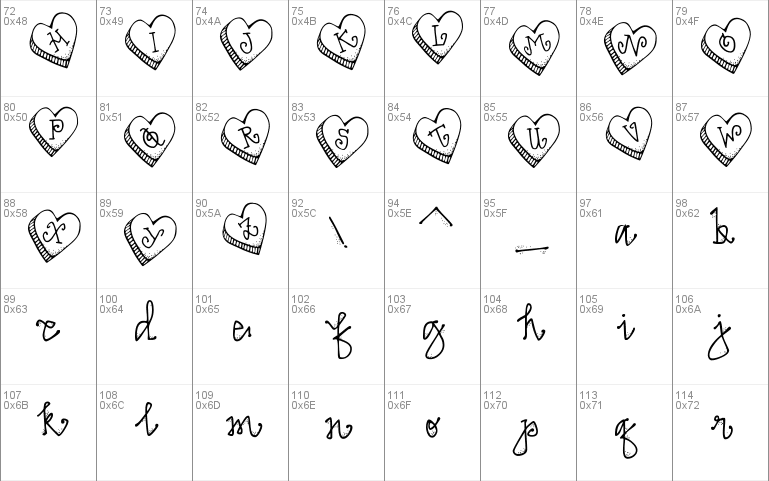 DJ Candy Heart Font 1