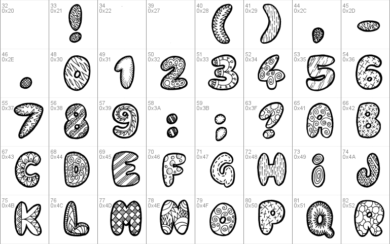 Doodle Gum Font