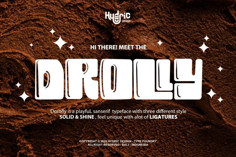 Drolly Display Font