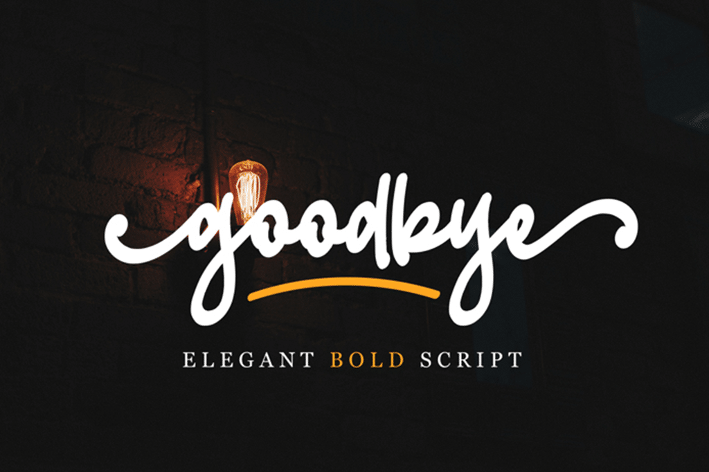 Goodbye Handwritten Font