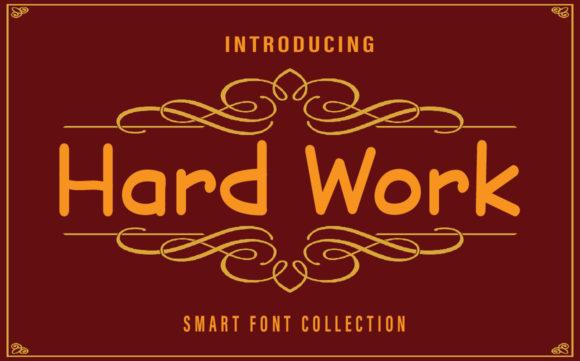 Hard Work Display Font