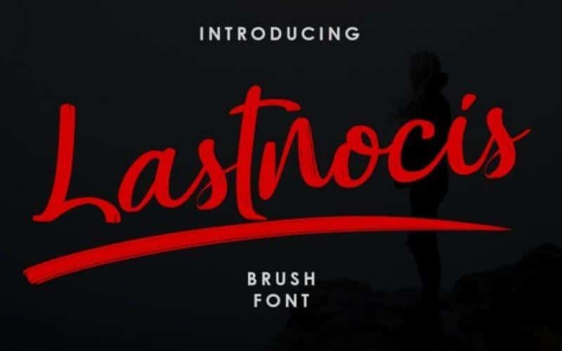 Lastnocis Brush Font