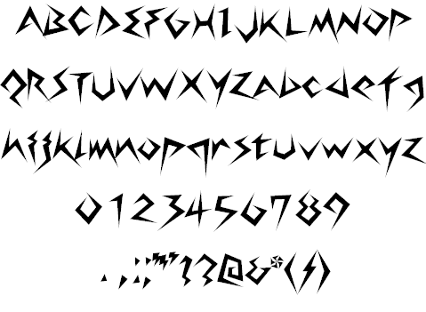 Lightning Volt Font