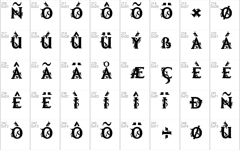 Mb Demonic Tale Font 4