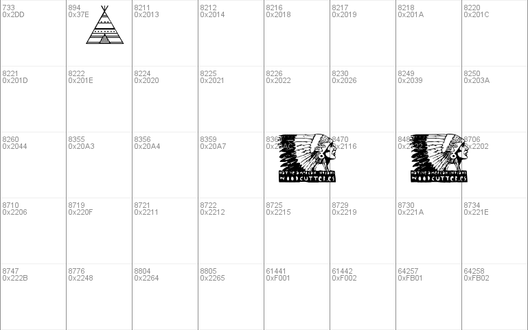 Native American Indians Font 5