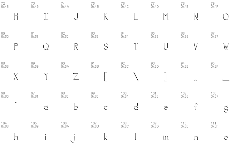 Negative Space Font 3