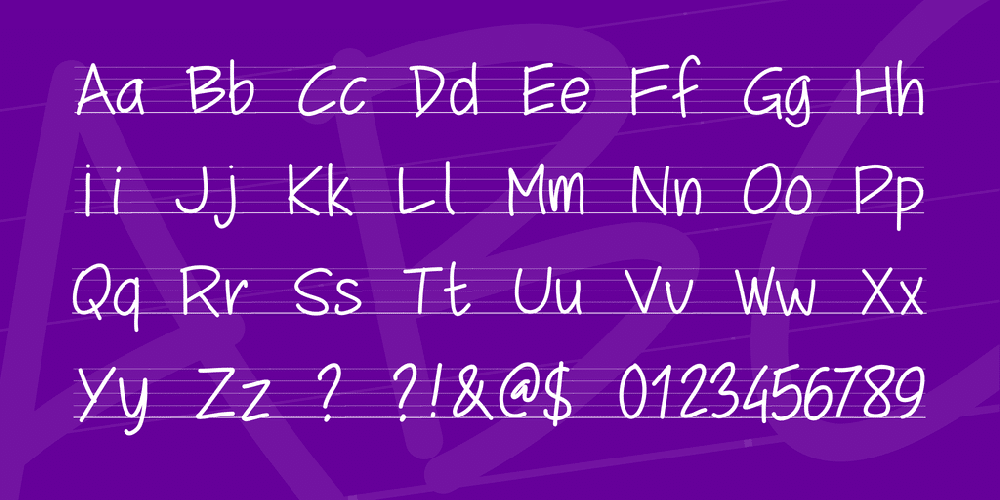 Pw School Script Font 2