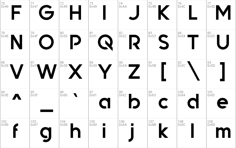 Quantify Font 1