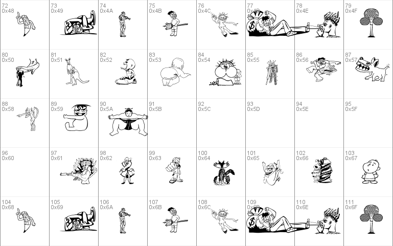 RANDOM THING 1 font 1