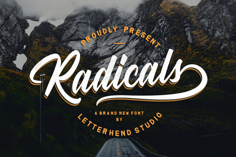 Radicals Script Font