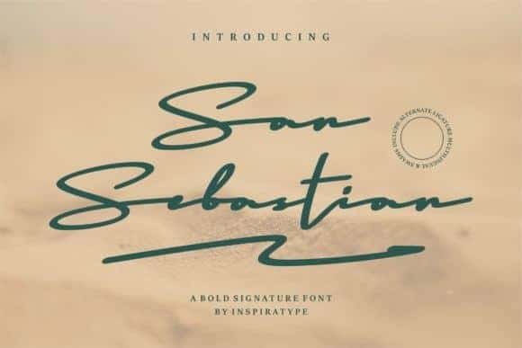 San Sebastian Handwritten Font 2