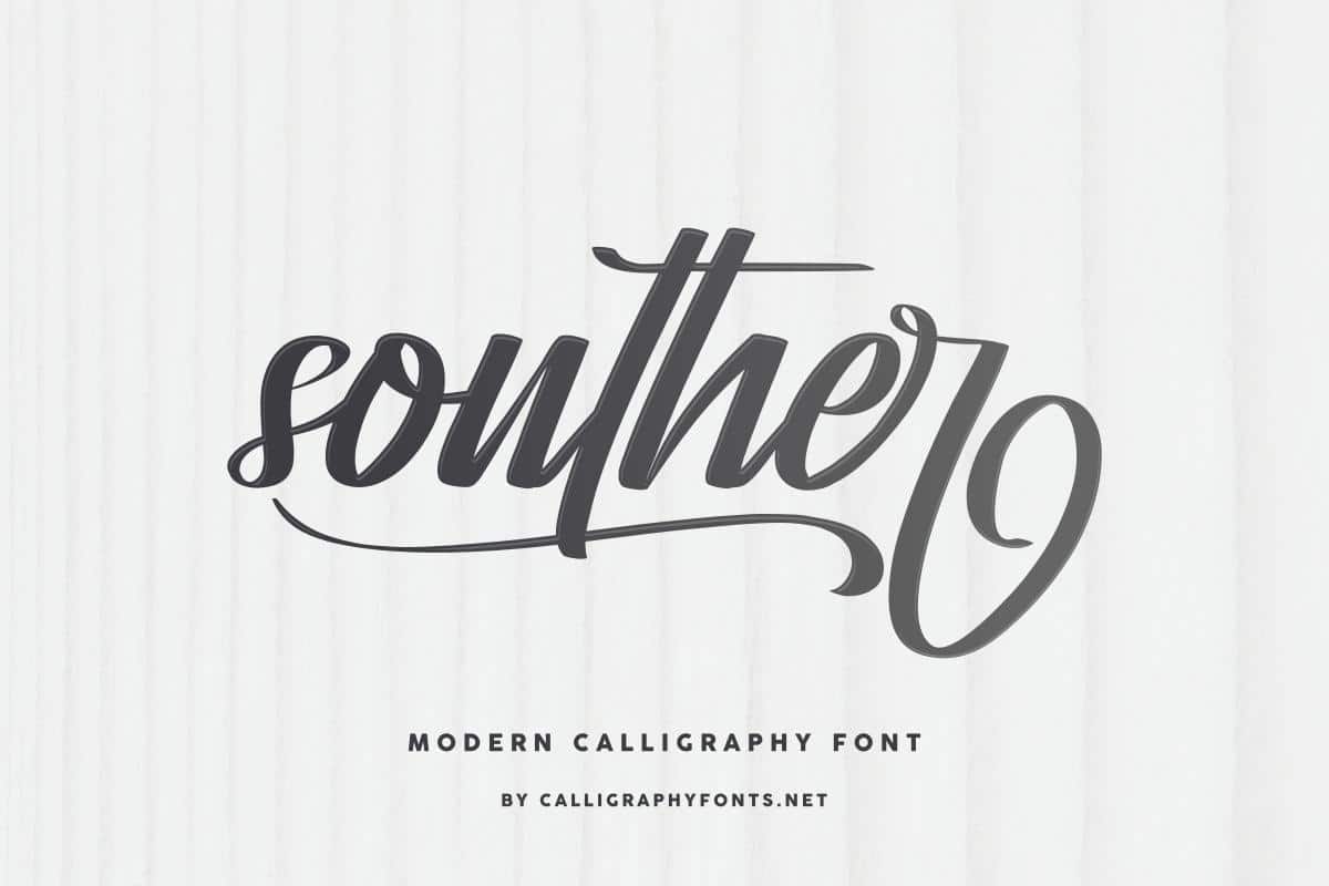Souther Brush Script Font 1