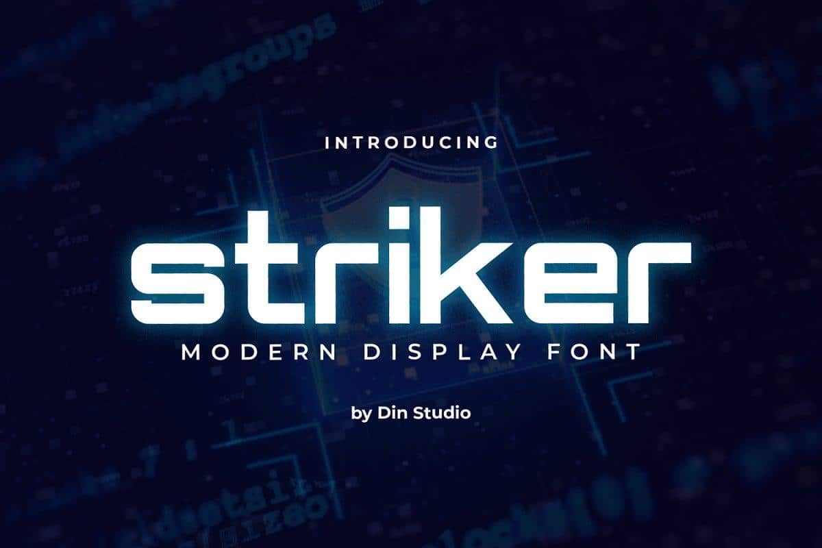 Striker Modern Sans Display Font
