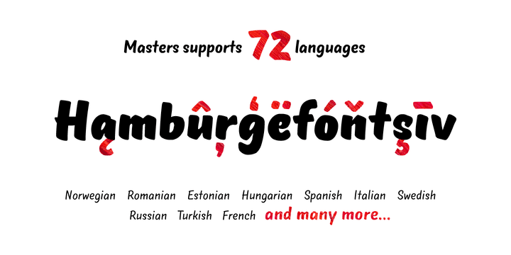 TT Masters Font Family 15