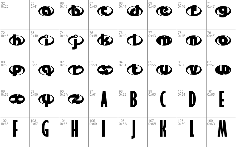 The Incredibles Movie Font