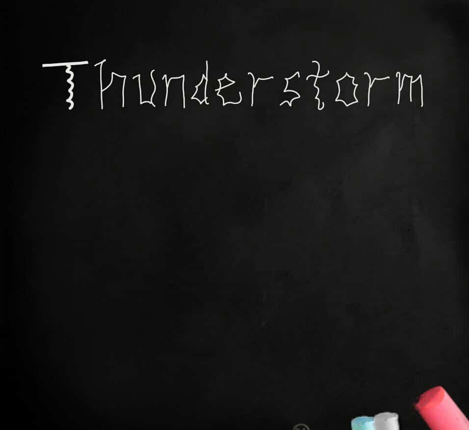 Thunderstorm Font
