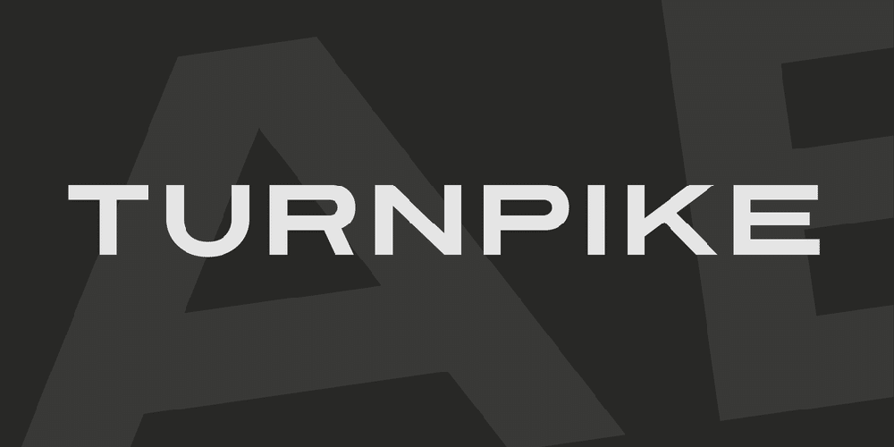 Turnpike Font