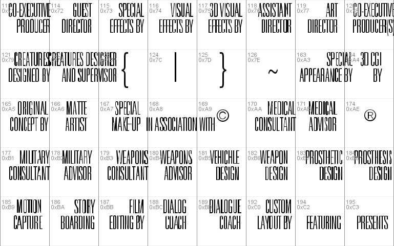 Universal Accreditation Font 2