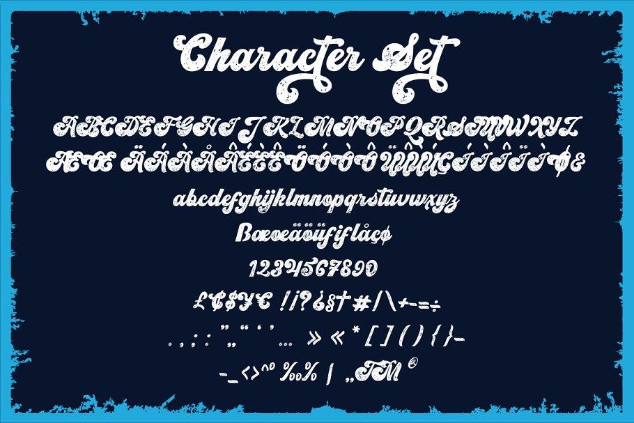 Vintage King Script Font 7