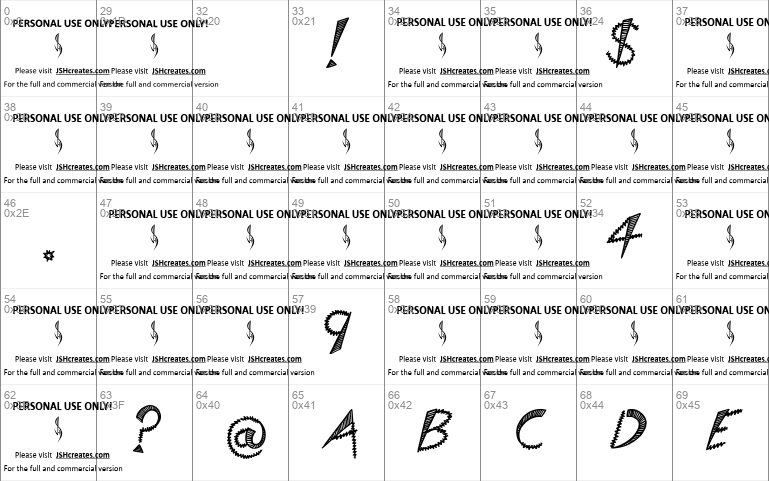 Which Witchy Use Only Font 1