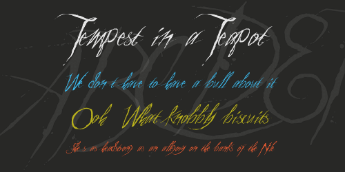 A Theme For Murder Font 1