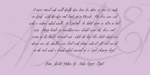 A Theme For Murder Font 2