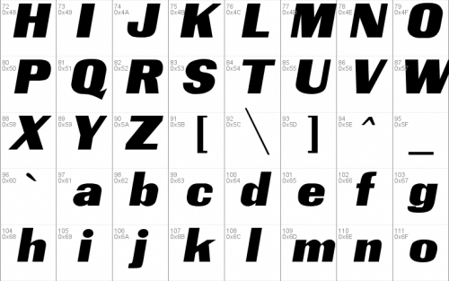Airline Font 1