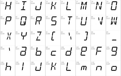 Alarm Clock Font 1