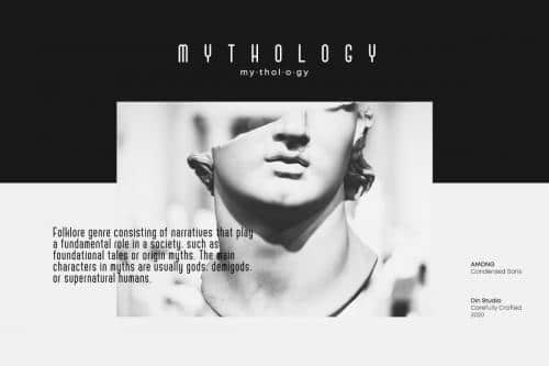 Among Condensed Sans Serif Font 2