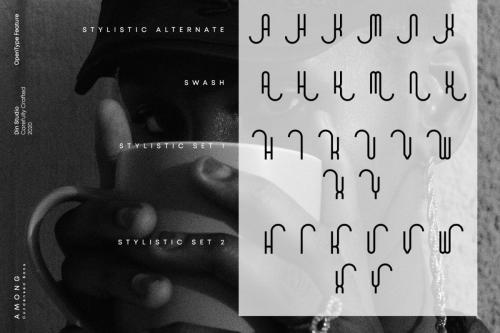 Among Condensed Sans Serif Font 8