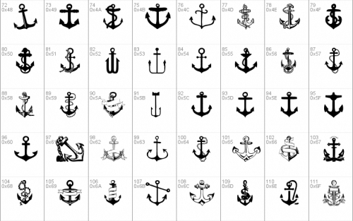 Anchor Font 1
