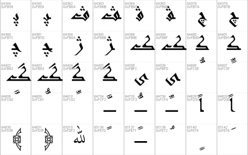 Andalus Font 7