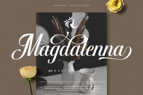 Ayalena Calligraphy Font 1