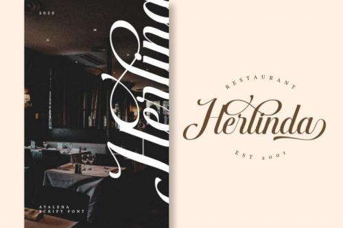 Ayalena Calligraphy Font 2