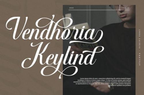Ayalena Calligraphy Font 5