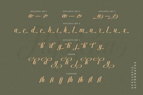 Ayalena Calligraphy Font 7