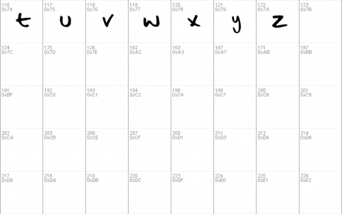 Bad Handwriting Font 3