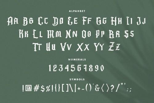 Barbatos Modern Blackletter Font  1