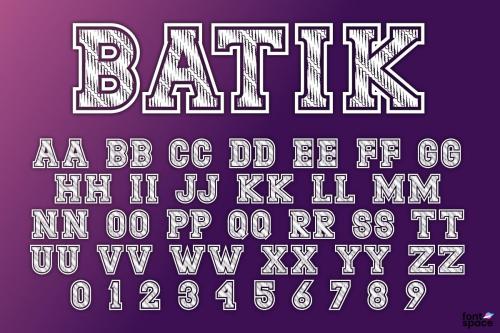 Batik Font 1