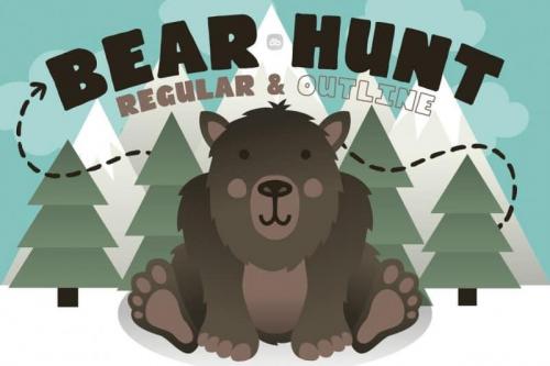 Bear Hunt Display Font