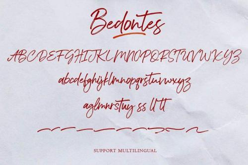 Bedontes Brush Font 12