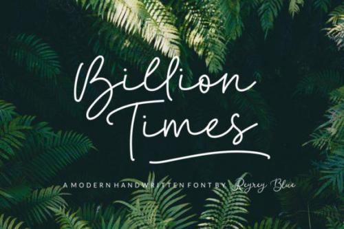 Billion Times Handwritten Font