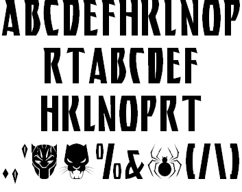 Black Panther Font 4