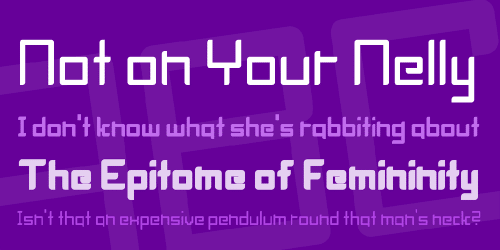 Blockhead Font 1