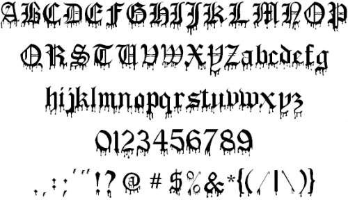 Blood Of Dracula Font