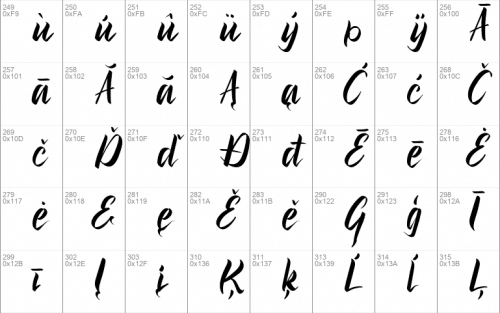 Brush Fila Font 4