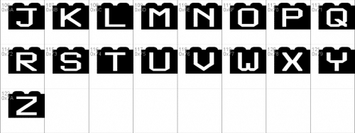 Building Block Font 1