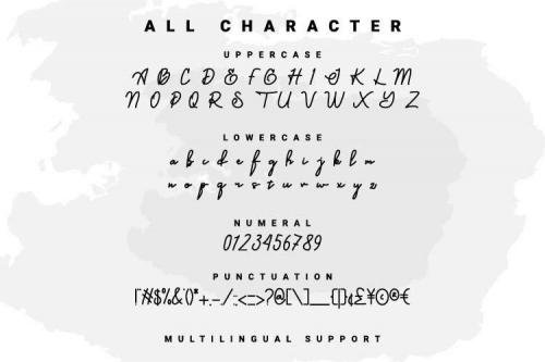 Caligendings Monoline Script Font 4