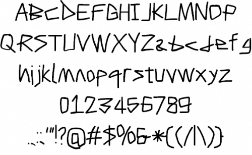 Caveman Font 1