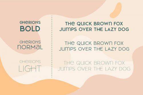 Cherione Sans Serif Font Family 4